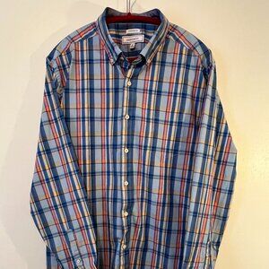 Crown & Ivy Men's Casual Button Down Shirt, Blend, Size XL, Button Down Collar